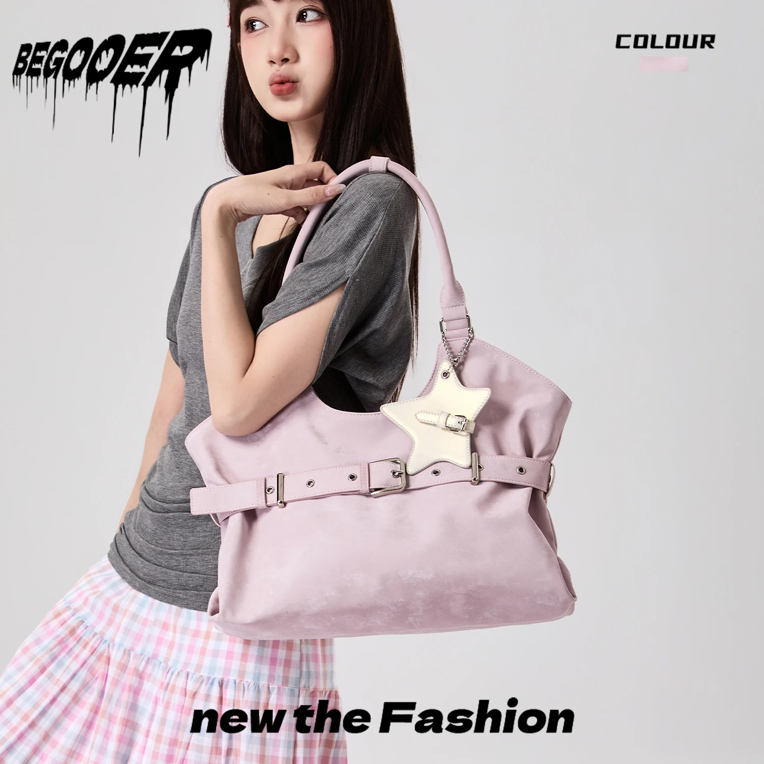 BEGOOER Fashion Motorcycle Bag 2026 New Large Capacity Commuter Single Shoulder Crossbody Tote Bag Soft PU Leather Square Shape
BEGOOER Fashion Motorcycle Bag 2026 New Large Capacity Commuter Single Shoulder Crossbody Tote Bag Soft PU Leather Square Shape
