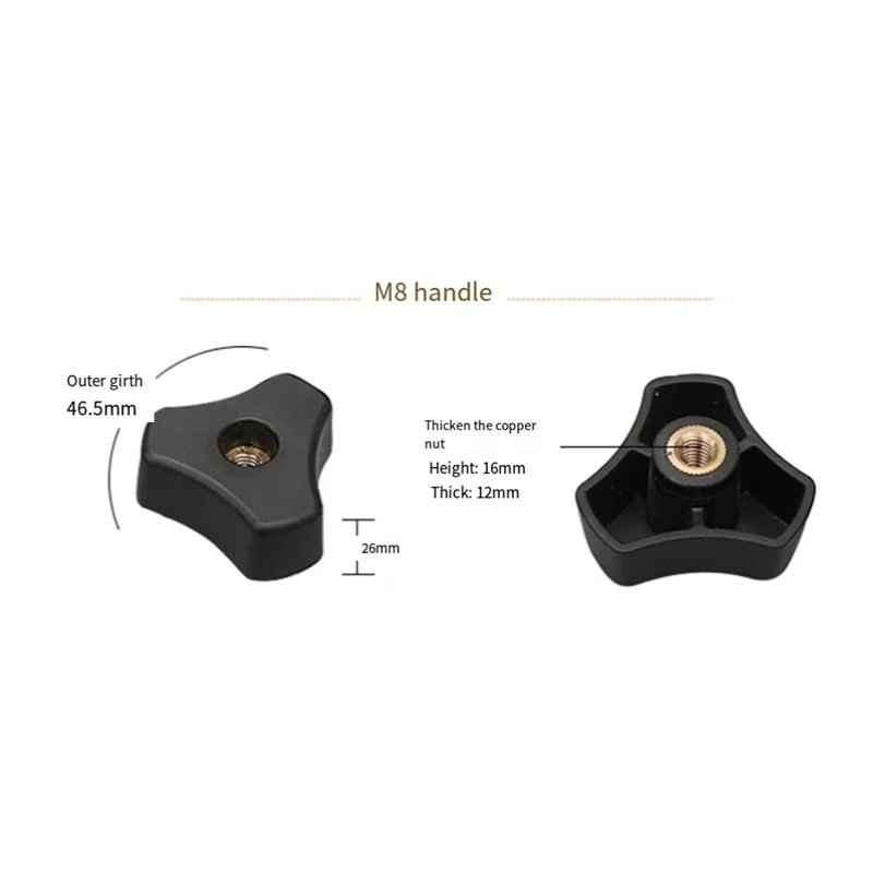 8 Set T Bolt Knob Kit T Screw, Plastic Knob Nut, And Screw Fixture For Woodworking Tool Jigs, Use With 1/4In And T-Track
8 Set T Bolt Knob Kit T Screw, Plastic Knob Nut, And Screw Fixture For Woodworking Tool Jigs, Use With 1/4In And T-Track