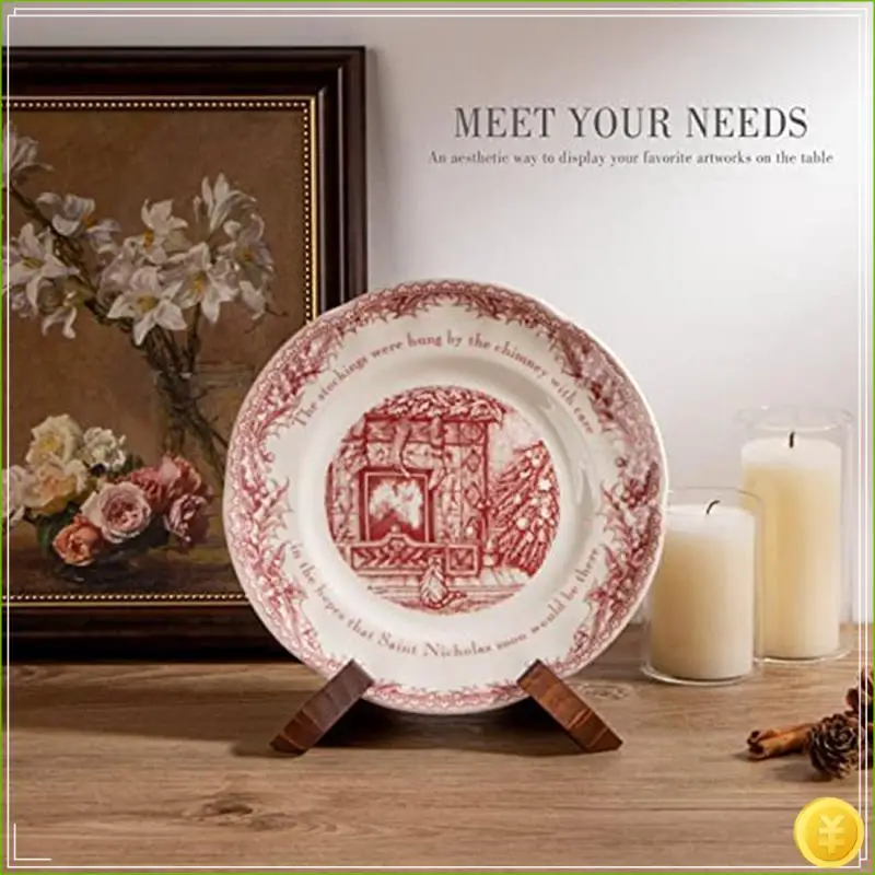 2PCS 6.5 Inch Plate Holder Display Stand, Wooden Picture Frame Stand, For Display
2PCS 6.5 Inch Plate Holder Display Stand, Wooden Picture Frame Stand, For Display
