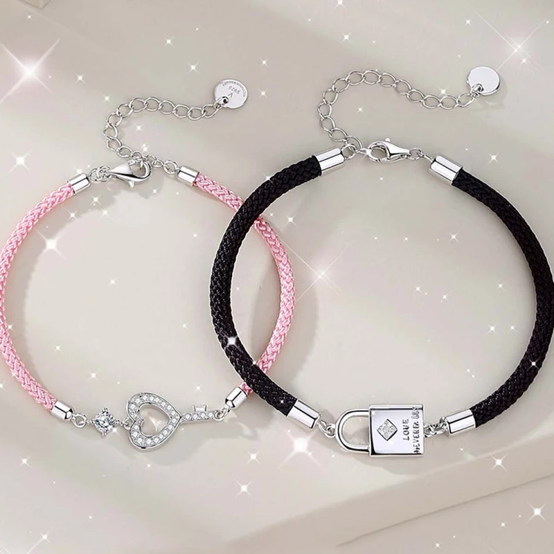 Vana 18K Real Gold Plated Rose Color 925 Sterling Silver Charm Love Key Lock Bracelet Fine Jewelry Bracelets & Bangles
Vana 18K Real Gold Plated Rose Color 925 Sterling Silver Charm Love Key Lock Bracelet Fine Jewelry Bracelets & Bangles