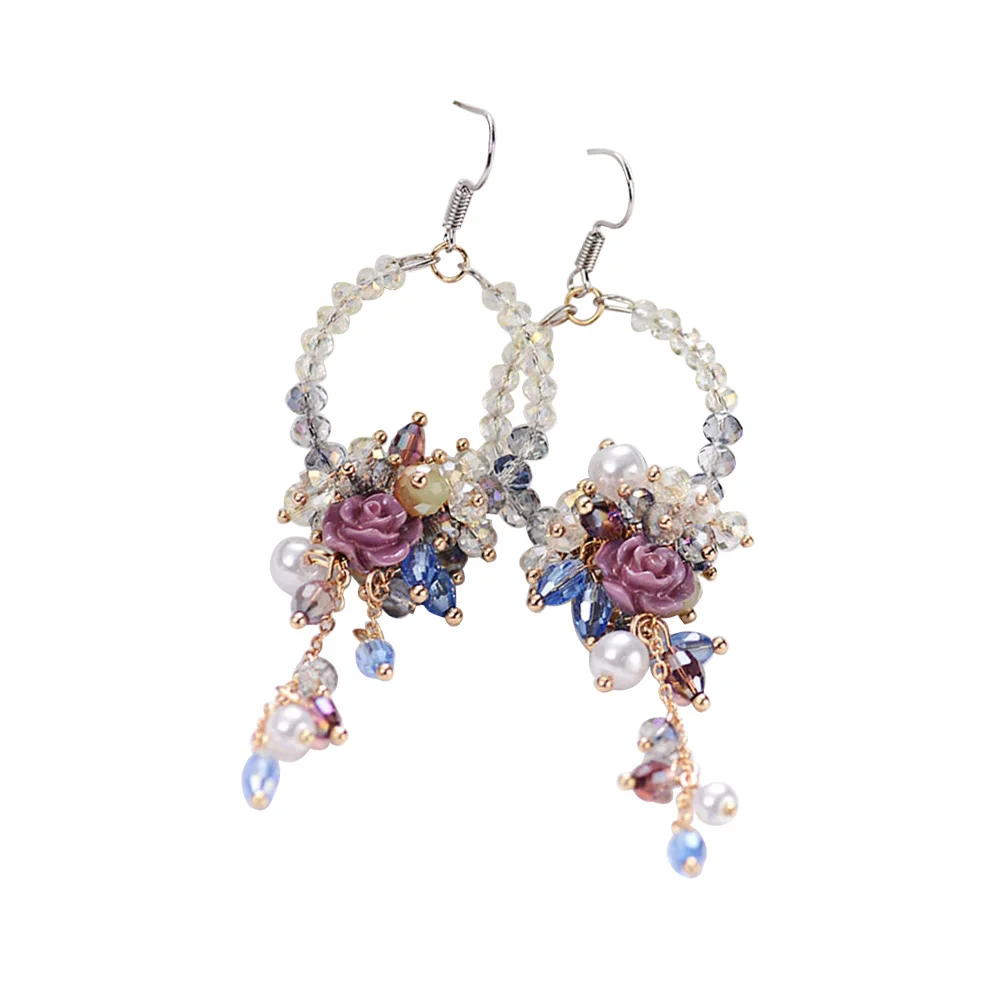 Korean Ear Accessories Fashion Statement Earrings D'oreille Rhinestone Flower Beads Tassel Earrings New Jewelry
Korean Ear Accessories Fashion Statement Earrings D'oreille Rhinestone Flower Beads Tassel Earrings New Jewelry