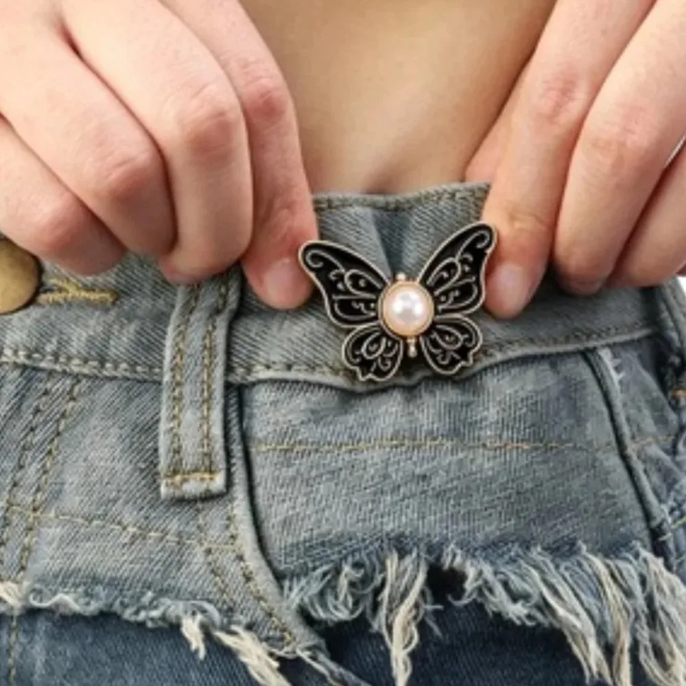 Butterfly Jeans Button Adjustable Clips For Pant Skirts Waist Tightener Buckle Snap Button Adjuster Pants Pin Retractable Button
Butterfly Jeans Button Adjustable Clips For Pant Skirts Waist Tightener Buckle Snap Button Adjuster Pants Pin Retractable Button
