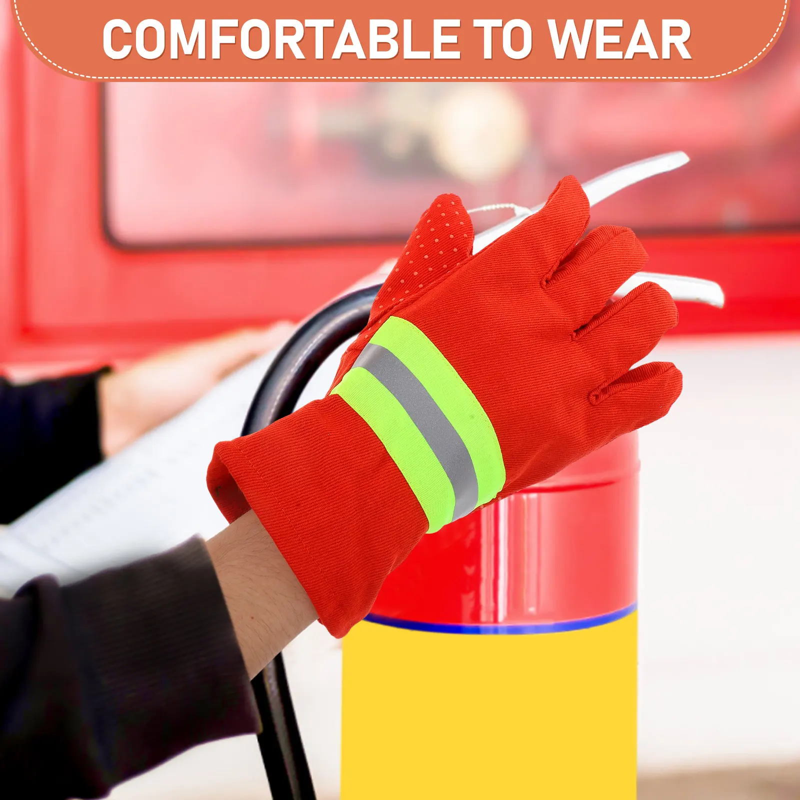 1Pair Fire Resistant Protective Gloves Breathable Non Slip Reflective Firefighter Extrication Safety Work Gloves
1Pair Fire Resistant Protective Gloves Breathable Non Slip Reflective Firefighter Extrication Safety Work Gloves