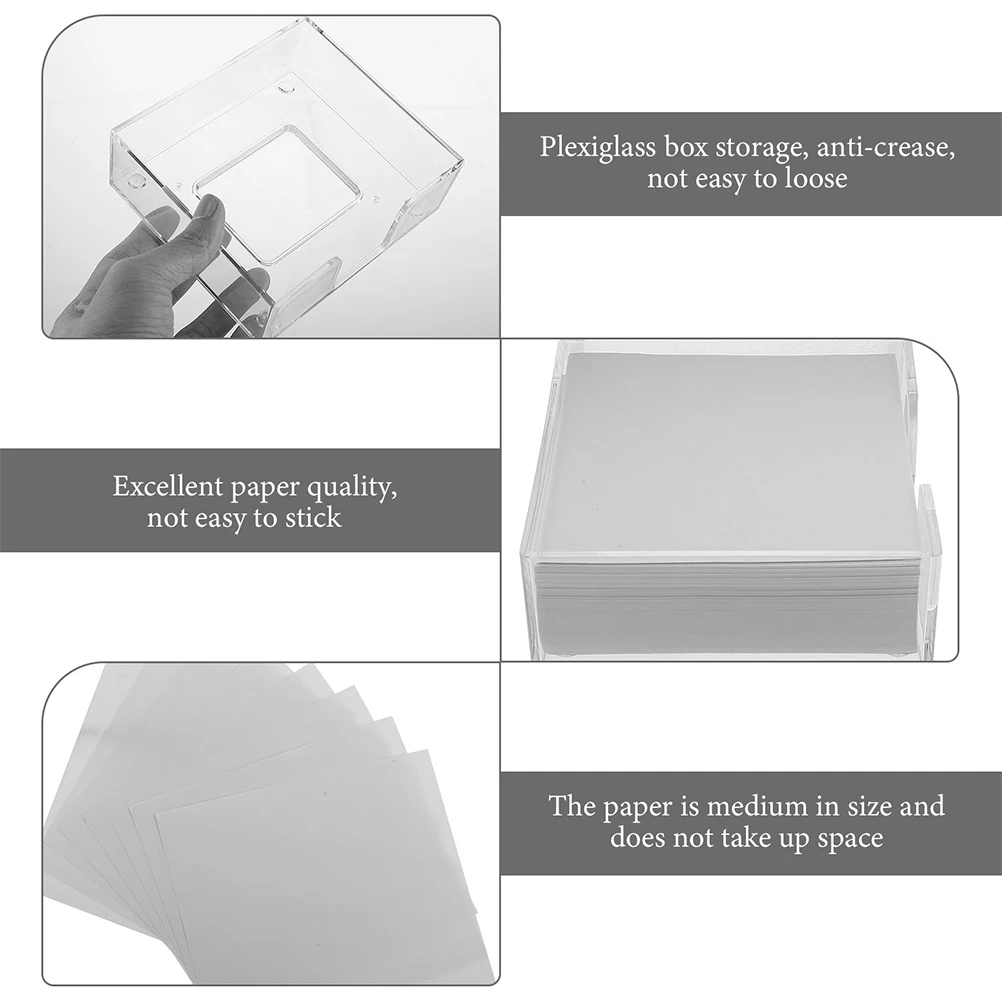 2 Boxes Non-Stick Memo Cubes Box Packaging Note Pads Portable Writing Paper For Office College Students Daily Planning
2 Boxes Non-Stick Memo Cubes Box Packaging Note Pads Portable Writing Paper For Office College Students Daily Planning