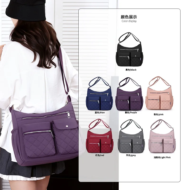 Quilted Shoulder Bag Multi Pocket Messenger Purse Women Tote Bag,Daily Shopping Weekend Outdoor Travel Casual Crossbody Bags
Quilted Shoulder Bag Multi Pocket Messenger Purse Women Tote Bag,Daily Shopping Weekend Outdoor Travel Casual Crossbody Bags