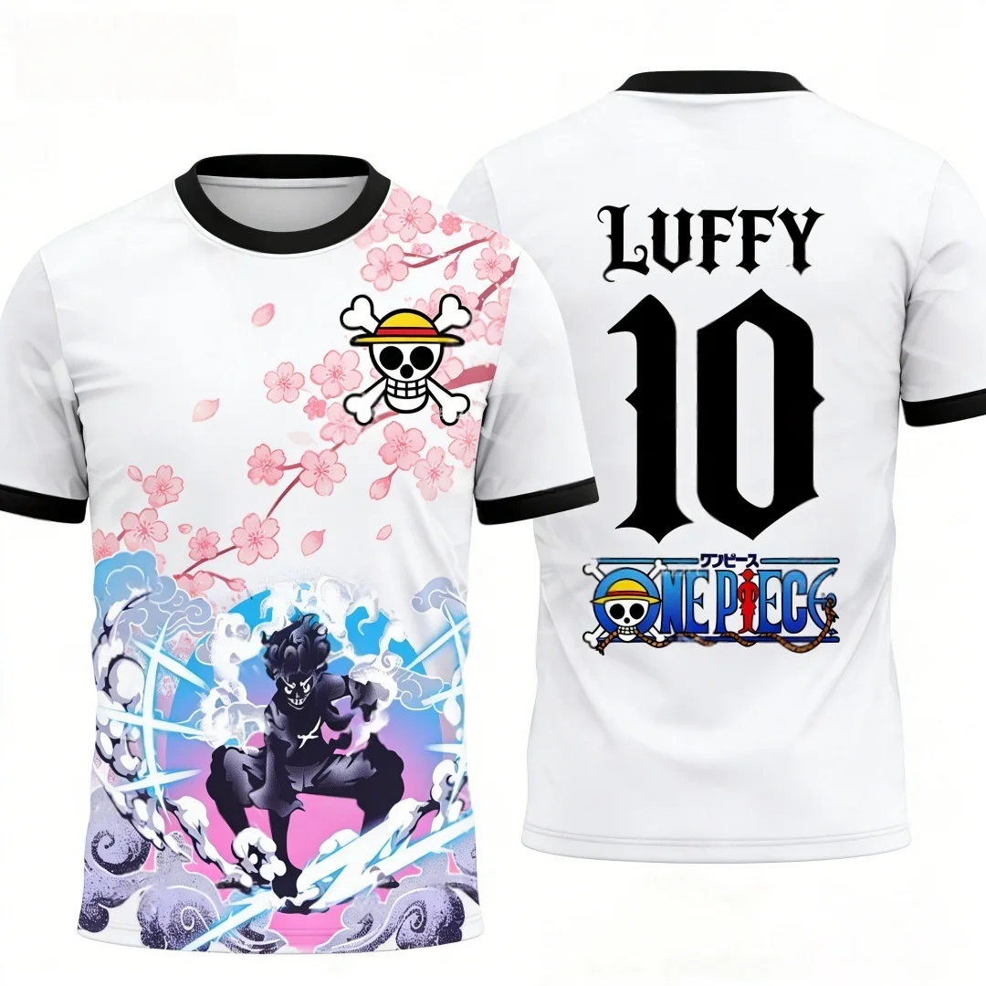 Summer 2026 One Piece Road "5th Tier Sakura No. 10" Japanese Football Theme 3D Printed Breathable T-shirt Adult Parent-child Top
Summer 2026 One Piece Road "5th Tier Sakura No. 10" Japanese Football Theme 3D Printed Breathable T-shirt Adult Parent-child Top