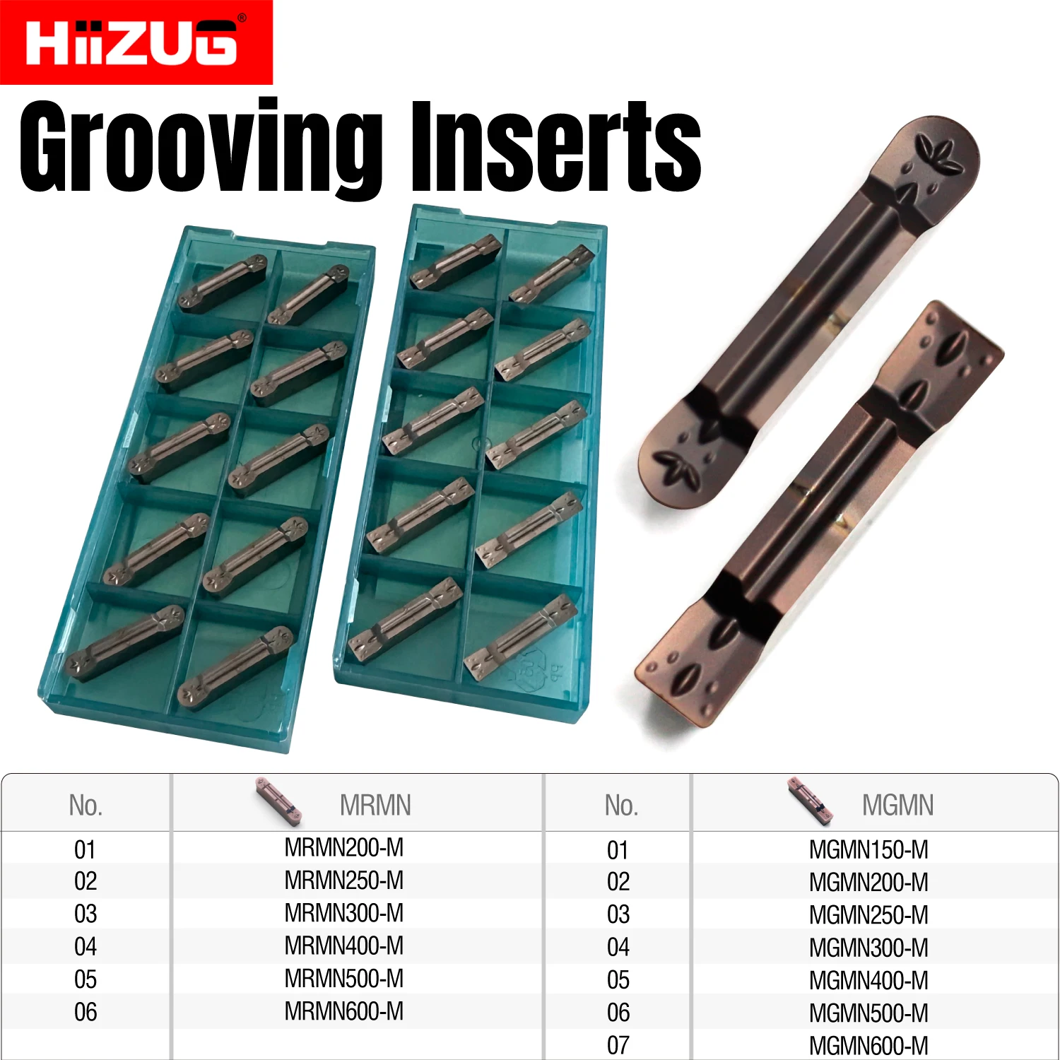 MGMN/MRMN Carbide Grooving Inserts CNC Cutting Groove Parting Slotting Blade for Machining Stainless Steel or Steel Parts
MGMN/MRMN Carbide Grooving Inserts CNC Cutting Groove Parting Slotting Blade for Machining Stainless Steel or Steel Parts