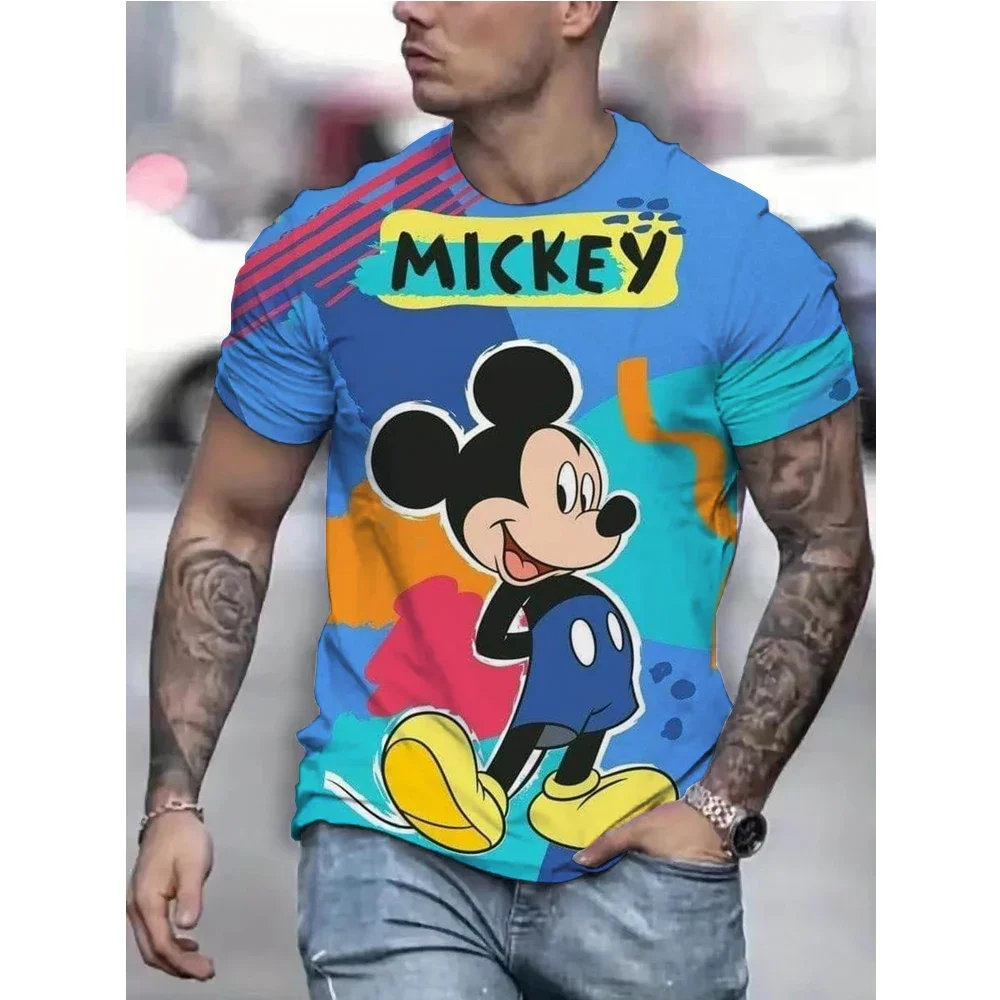 Round Neck T-shirt men's Summer Disney Mickey Mouse Cartoon Animation 3D Printing men's short-sleeved Street Trend T-shirt
Round Neck T-shirt men's Summer Disney Mickey Mouse Cartoon Animation 3D Printing men's short-sleeved Street Trend T-shirt