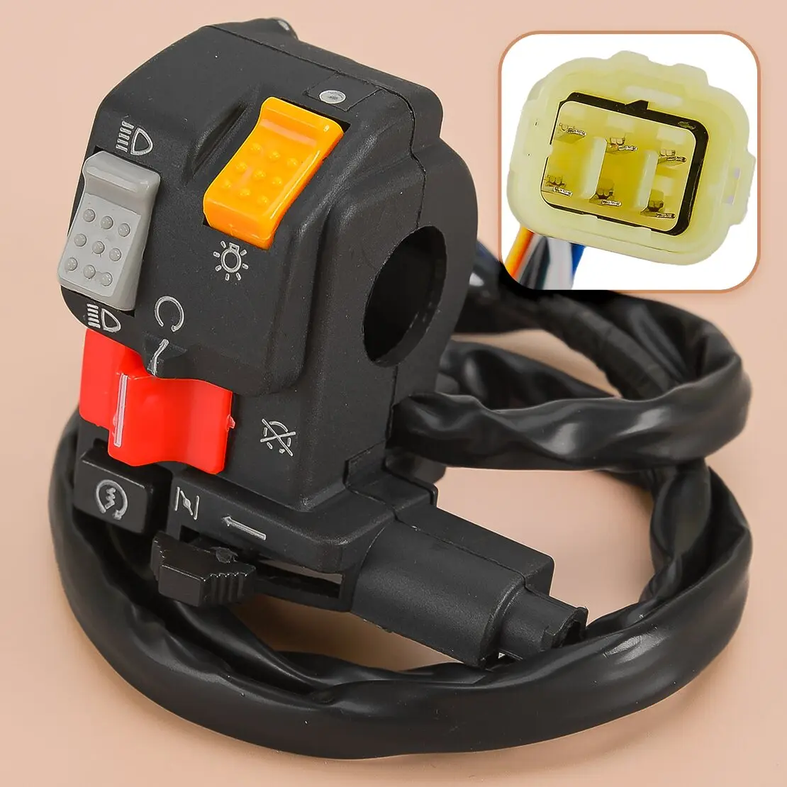 Left Handlebar Headlight Start Stop Switch Assembly Fit for Honda Foreman 400 450 TRX 400 450 35020-HM7-A00
Left Handlebar Headlight Start Stop Switch Assembly Fit for Honda Foreman 400 450 TRX 400 450 35020-HM7-A00