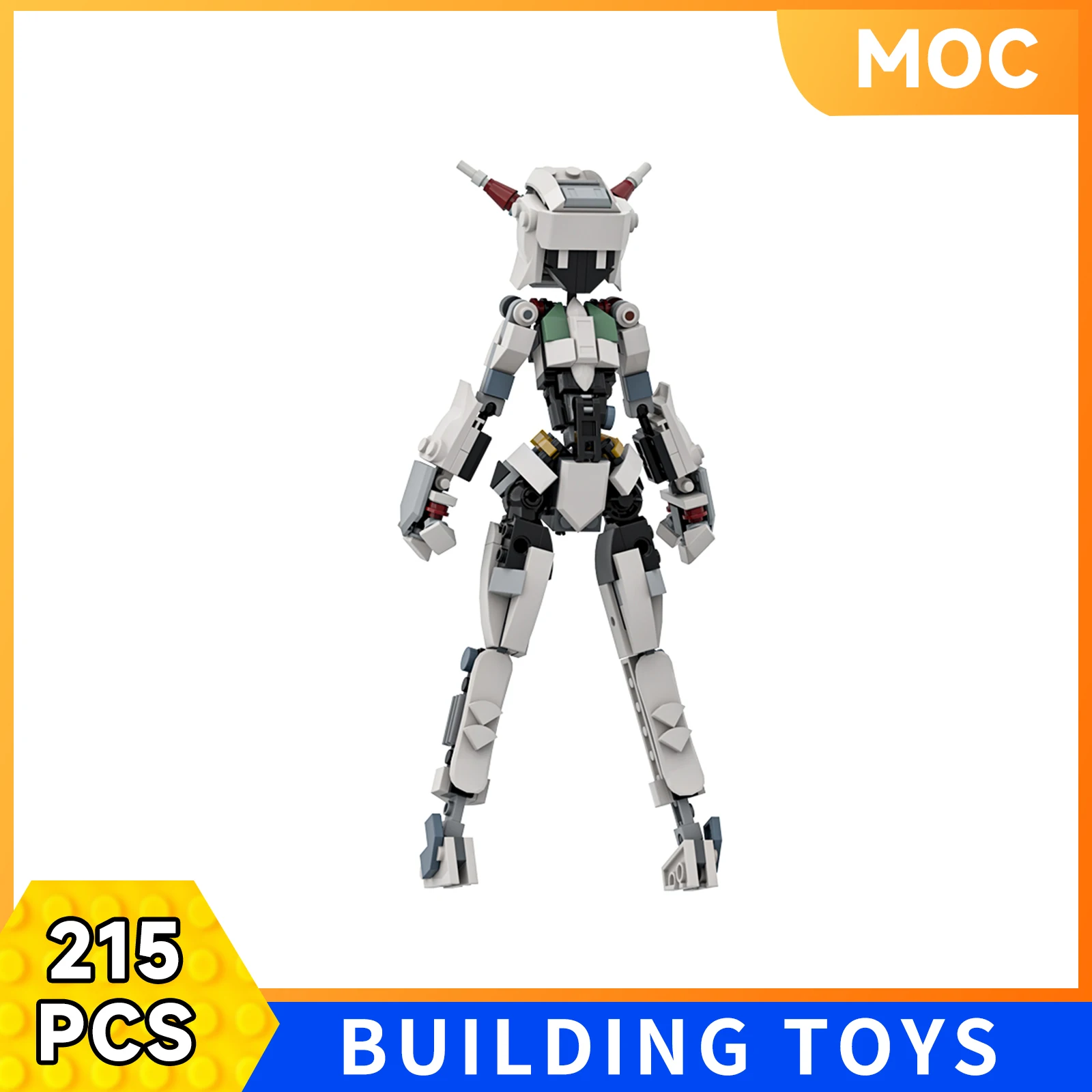 Humanoid Model MOC Girl Robot Building Blocks Puzzle Toy for Kids Futuristic Compatible
Humanoid Model MOC Girl Robot Building Blocks Puzzle Toy for Kids Futuristic Compatible