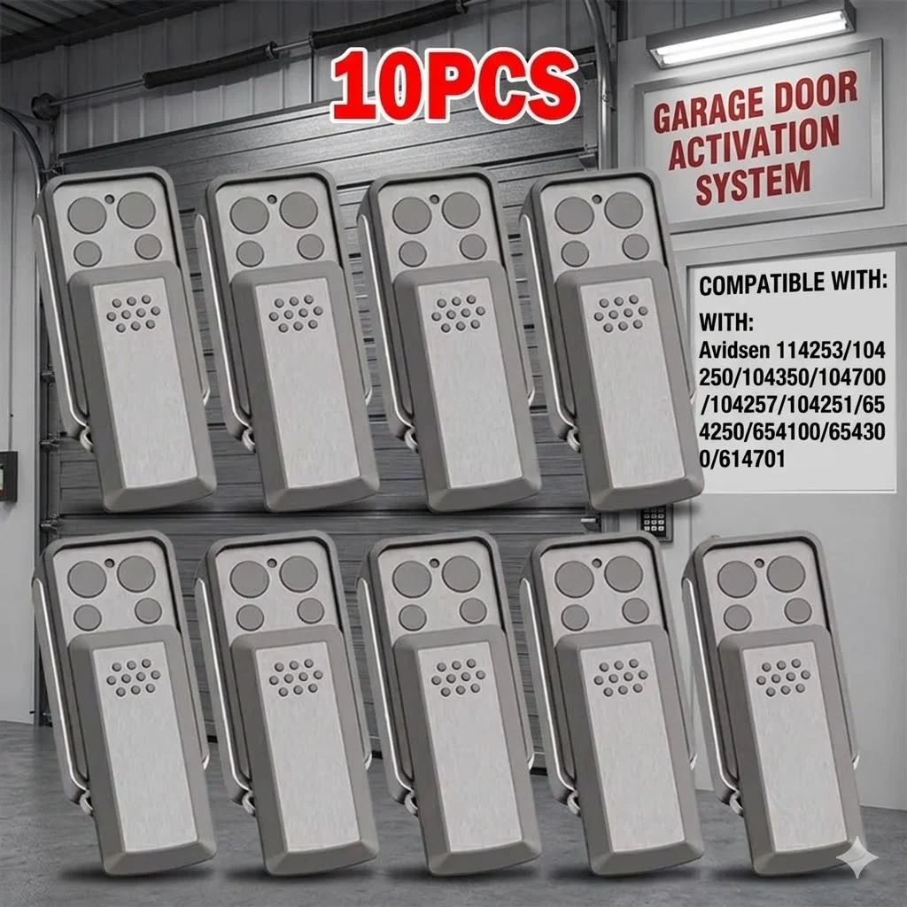 AVIDSEN 114253 104250 104251 104257 104350 104700 614701 654100 654250 654300 Garage Door Remote Control 433.92MHz Transmitter
AVIDSEN 114253 104250 104251 104257 104350 104700 614701 654100 654250 654300 Garage Door Remote Control 433.92MHz Transmitter