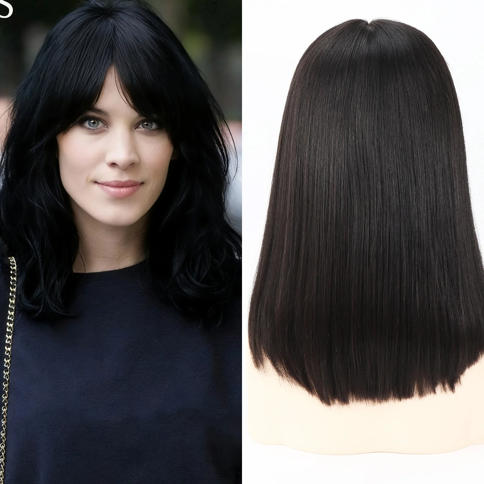 Natural Black #1b Bob Wig with Bangs 6x6 Inch Silk Top Wig around PU Elastic Net Soft Breathable with Real Virgin Hair
Natural Black #1b Bob Wig with Bangs 6x6 Inch Silk Top Wig around PU Elastic Net Soft Breathable with Real Virgin Hair