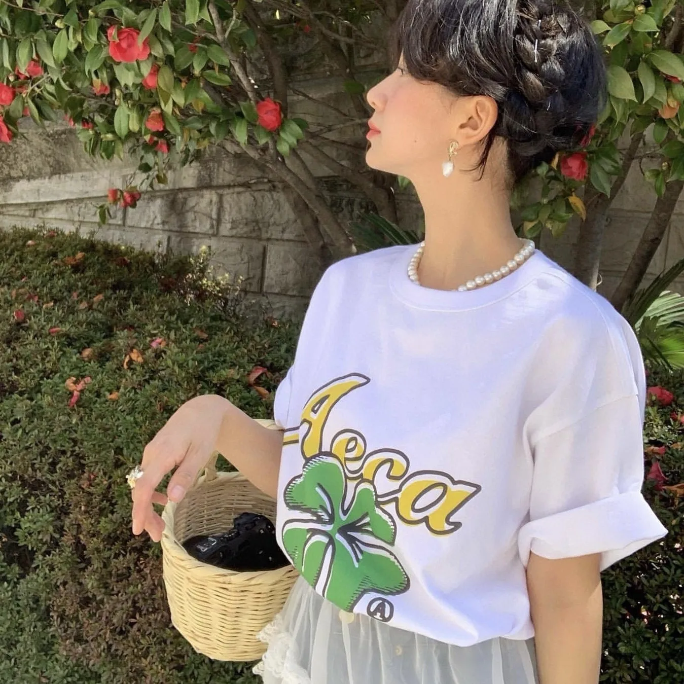 Лето 2022, свободная футболка с принтом AECA Blogger Luy Four Le, повседневная женская ткань с креативным узором, другое
Лето 2022, свободная футболка с принтом AECA Blogger Luy Four Le, повседневная женская ткань с креативным узором, другое