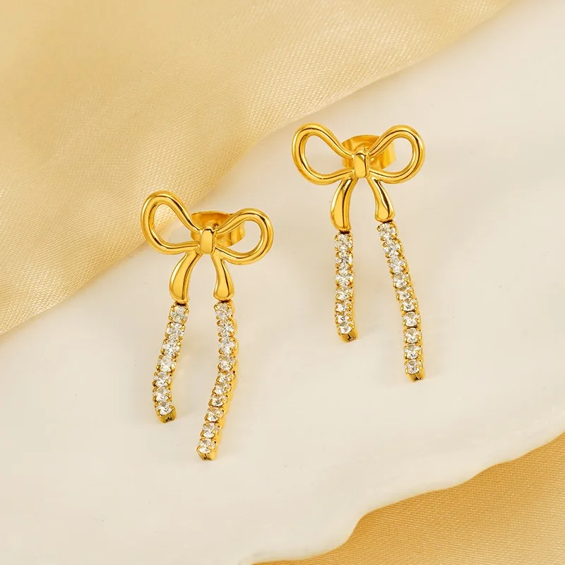 High Sense Niche Temperament Bow Earrings Women's Fashion Trend Long Fringed Stud Earrings Jewelry
High Sense Niche Temperament Bow Earrings Women's Fashion Trend Long Fringed Stud Earrings Jewelry