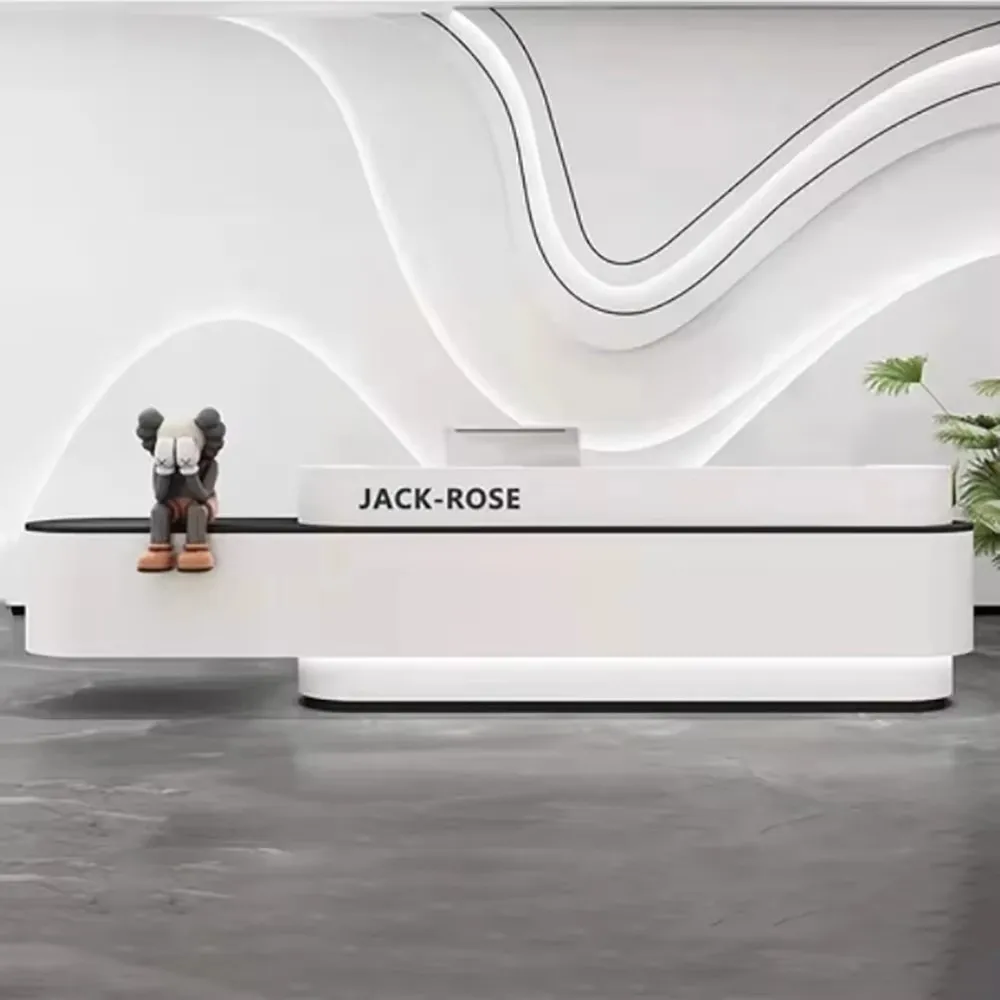 Aesthetic Unique Bar Counter Cabinet Nordic Elegant Unique Reception Desks Fashion Delicacy Mostrador Commercial Furniture
Aesthetic Unique Bar Counter Cabinet Nordic Elegant Unique Reception Desks Fashion Delicacy Mostrador Commercial Furniture