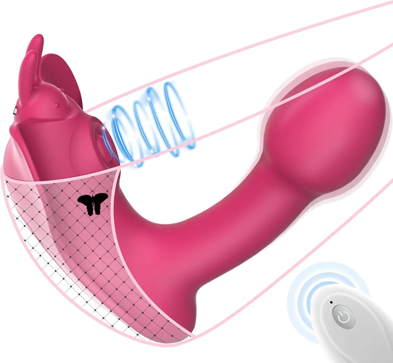 DualAction G Spot Vibrator Boefous Bonnie, Clitoralis Stimulator With Flapping & Vibrating Motion, Remote Control
DualAction G Spot Vibrator Boefous Bonnie, Clitoralis Stimulator With Flapping & Vibrating Motion, Remote Control