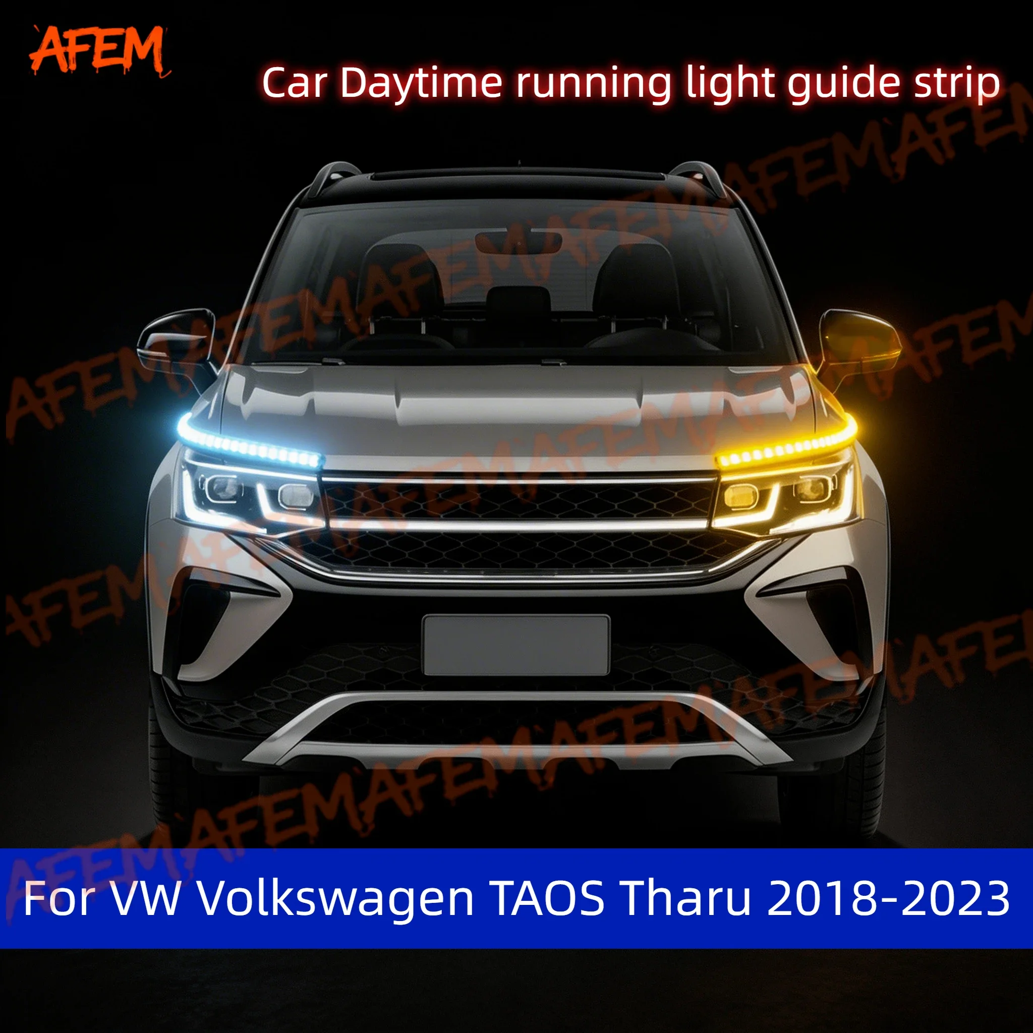 2pcs For VW Volkswagen TAOS Tharu 2018-2023 Car DRL Daytime Running Light Start Scan Style Sequential Flowing Turn Signal Light
2pcs For VW Volkswagen TAOS Tharu 2018-2023 Car DRL Daytime Running Light Start Scan Style Sequential Flowing Turn Signal Light