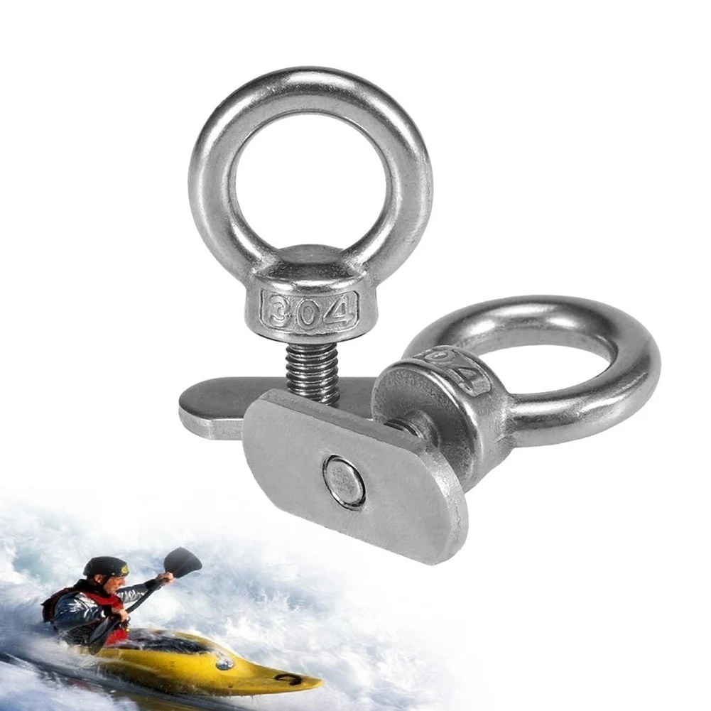 Stainless Steel 2pcs Track Mount Kayak Tie Down Eyelet Track Mount Tie Up Eyelet Kayak Tie Down Eye Bolt for Kayak Accessories
Stainless Steel 2pcs Track Mount Kayak Tie Down Eyelet Track Mount Tie Up Eyelet Kayak Tie Down Eye Bolt for Kayak Accessories