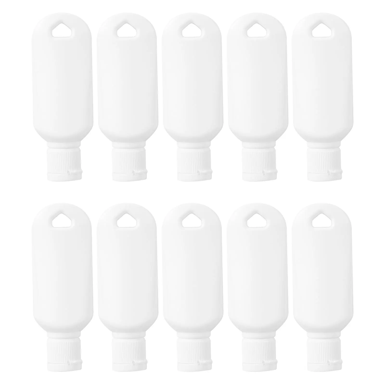 10pcs 30Ml Hdpe Plastic Bottles Refillable Travel Size Portable Liquid Organizer For Shampoo Lotion Face Wash Sunscreen White 
10pcs 30Ml Hdpe Plastic Bottles Refillable Travel Size Portable Liquid Organizer For Shampoo Lotion Face Wash Sunscreen White