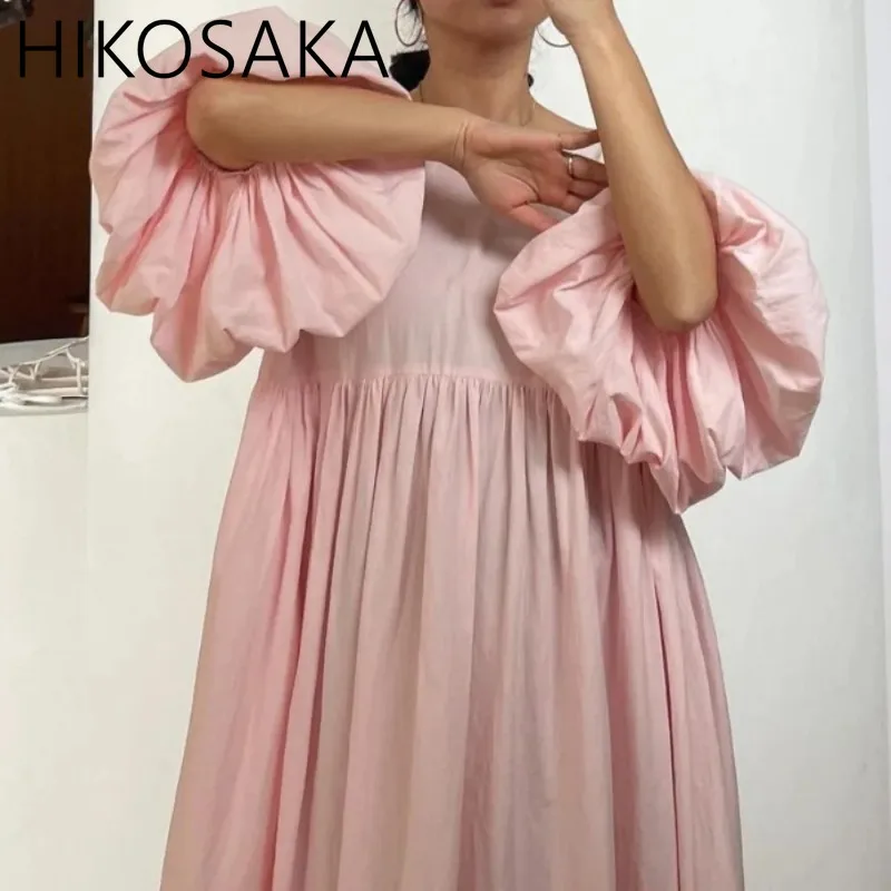 Japanese Loose Casual Backless Dress Women Lazy Style Comfortable V-neck Puff Sleeve Robe 2024 Summer New Elegant Retro Vestidos
Japanese Loose Casual Backless Dress Women Lazy Style Comfortable V-neck Puff Sleeve Robe 2024 Summer New Elegant Retro Vestidos