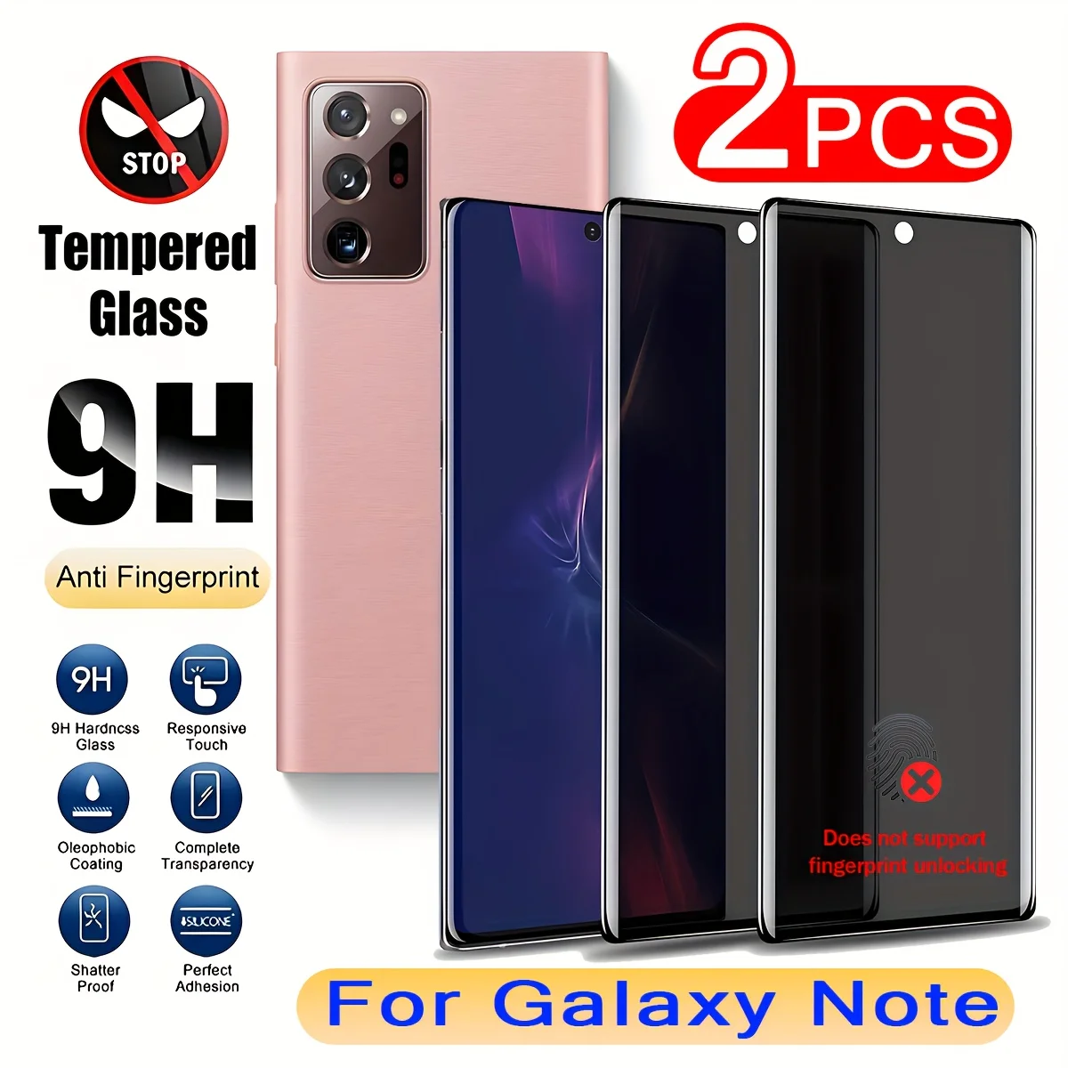 2PCS Full coverage privacy protection film for Galaxy Note 8/Note 9/Note 10 5G/Note 10+/Note 20 Ultra
2PCS Full coverage privacy protection film for Galaxy Note 8/Note 9/Note 10 5G/Note 10+/Note 20 Ultra