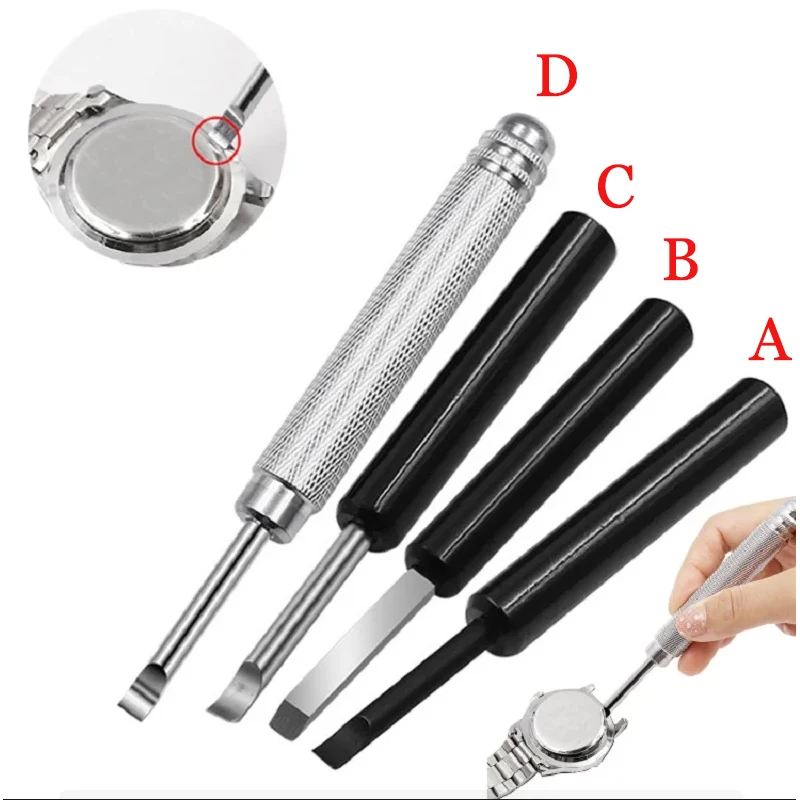 A/B/C/D Style Watch Repair Tools Strap Watch Case Opener Knife Back Cover Pry Remover for Battery Replacement
A/B/C/D Style Watch Repair Tools Strap Watch Case Opener Knife Back Cover Pry Remover for Battery Replacement