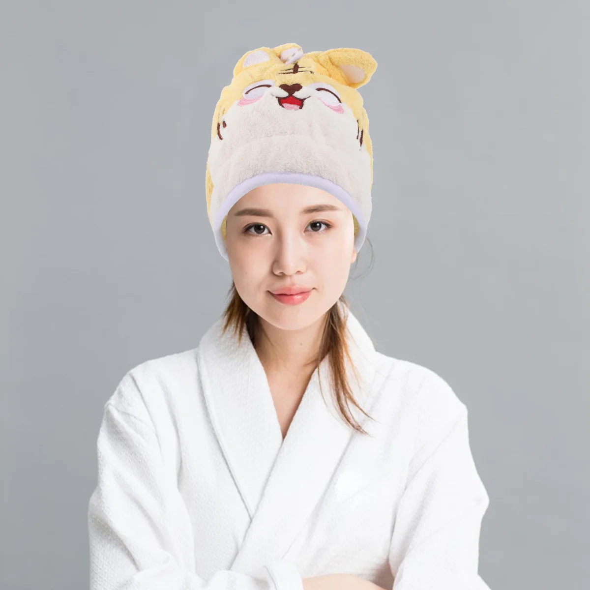 Cartoon Tiger Coral Fleece Hair Towel Quick Dry Hair Drying Cap Bath Head Wrap for Women Turbans for Women Bath Head Wrap Towel
Cartoon Tiger Coral Fleece Hair Towel Quick Dry Hair Drying Cap Bath Head Wrap for Women Turbans for Women Bath Head Wrap Towel