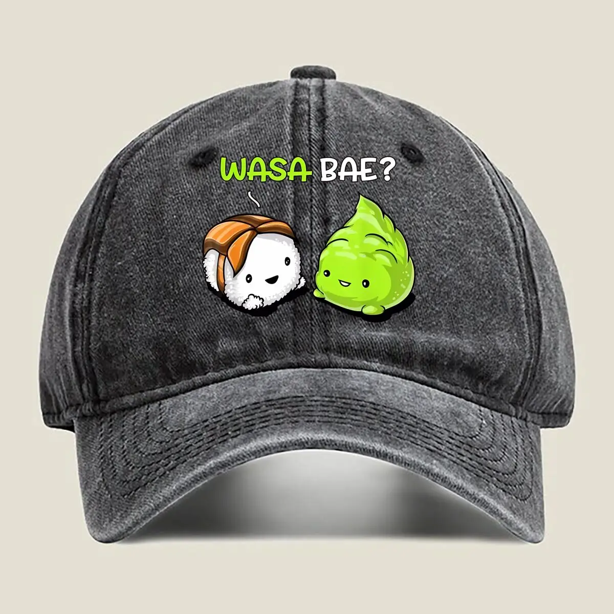 Wasa Bae Cute, Food - Themed Art Washed Baseball Cap
Wasa Bae Cute, Food - Themed Art Washed Baseball Cap