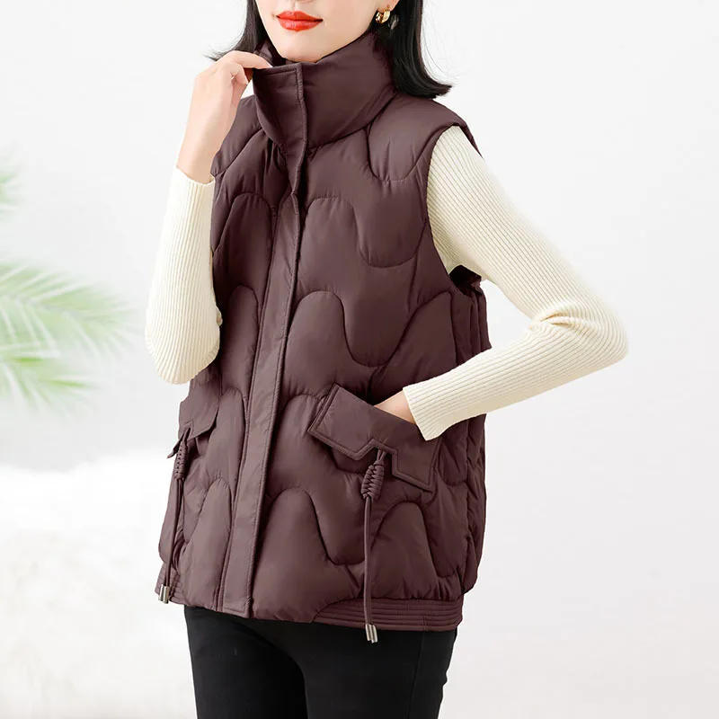 Stand-up Collar Fashion Cotton Vest Women's Short Jacket Top Women's Vest Autumn and Winter 2026 New
Stand-up Collar Fashion Cotton Vest Women's Short Jacket Top Women's Vest Autumn and Winter 2026 New