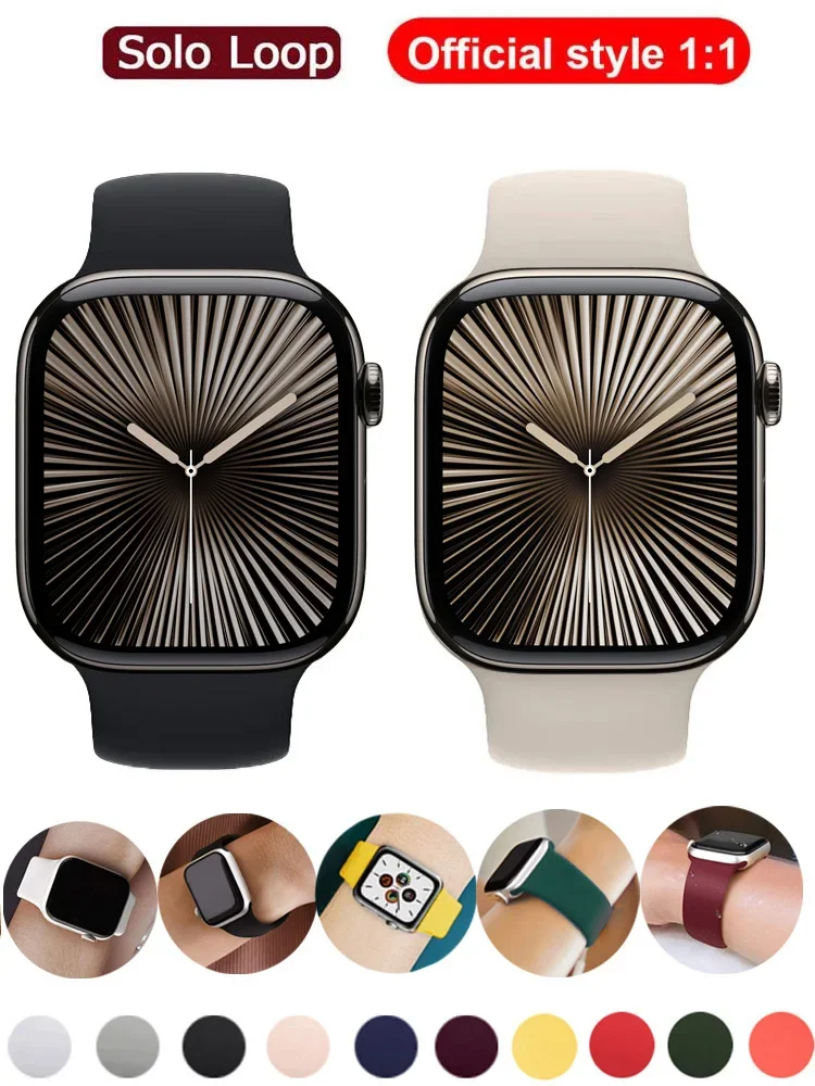 Strap for apple Watch Band 40mm 44mm 45mm 41mm 42mm 49mm 46mm Elastic Silicone bracelet iWatch series 10/3/SE/5/6/7/8/9/ultra 2
Strap for apple Watch Band 40mm 44mm 45mm 41mm 42mm 49mm 46mm Elastic Silicone bracelet iWatch series 10/3/SE/5/6/7/8/9/ultra 2