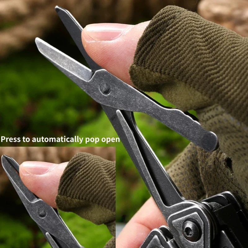 Многофункциональный складной инструмент BHBT 27 в 1: плоскогубцы, портативное EDC-оборудование для кемпинга, дома и экстренных ситуаций, с набором бит
Многофункциональный складной инструмент BHBT 27 в 1: плоскогубцы, портативное EDC-оборудование для кемпинга, дома и экстренных ситуаций, с набором бит