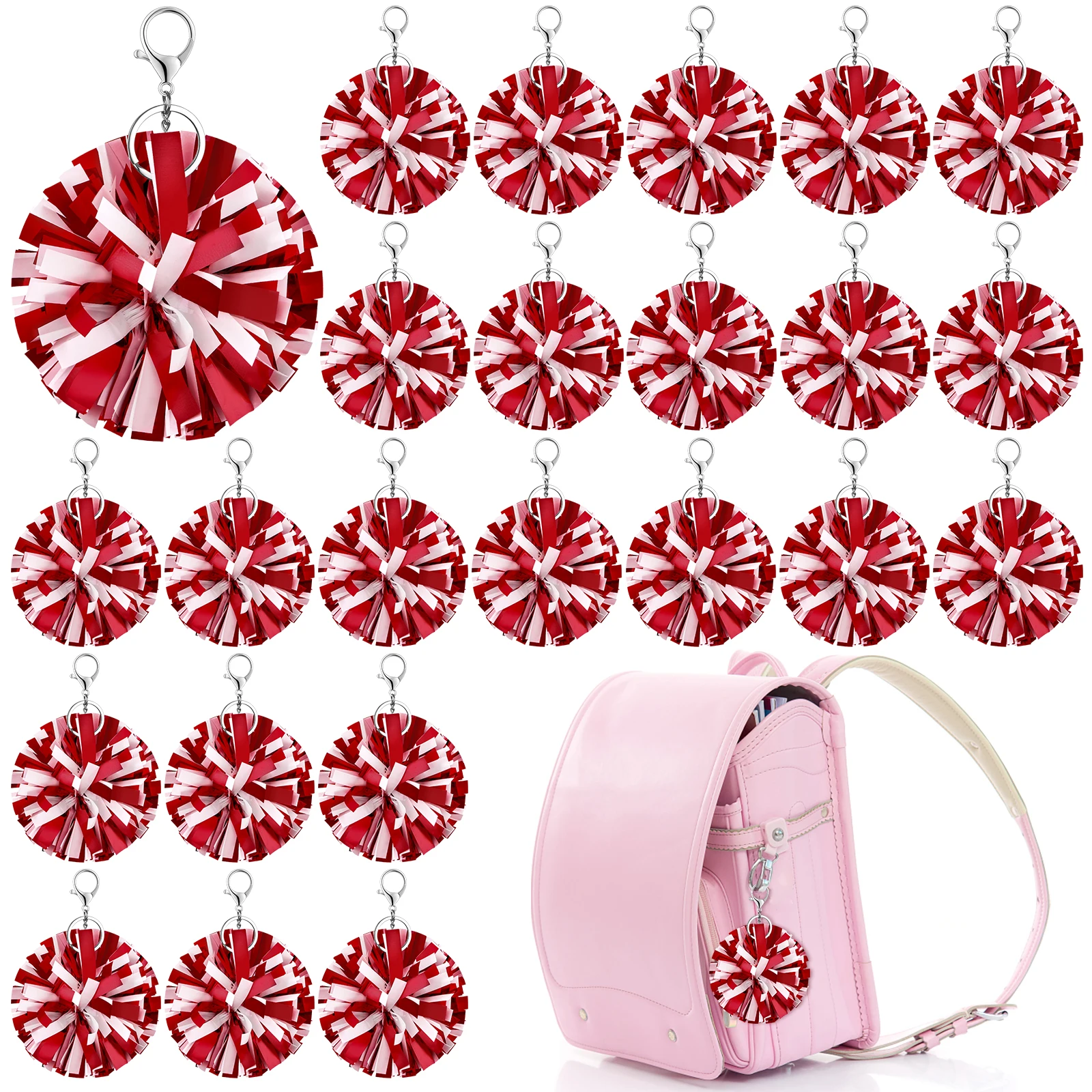 (LA)^24Pcs Cheer Pom Pom Keychain Cheerleader Gift Cheering Keyring Camp Team Gift
(LA)^24Pcs Cheer Pom Pom Keychain Cheerleader Gift Cheering Keyring Camp Team Gift