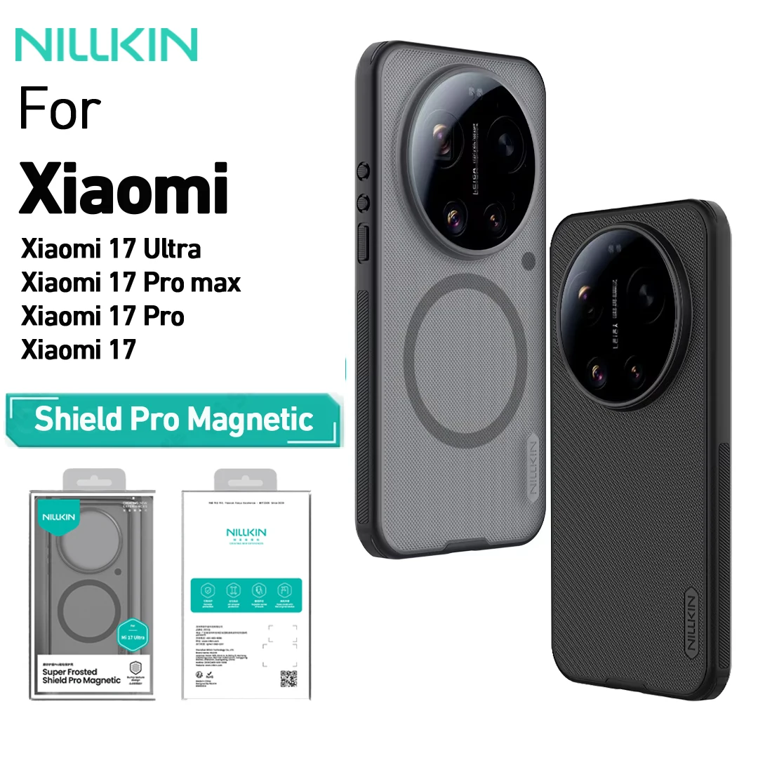 Nillkin Super Frosted Shield Pro Magnetic Case for Xiaomi 17 / 17 Pro / 17 Pro Max / 17 Ultra, Anti-slip Shockproof Phone Cover
Nillkin Super Frosted Shield Pro Magnetic Case for Xiaomi 17 / 17 Pro / 17 Pro Max / 17 Ultra, Anti-slip Shockproof Phone Cover