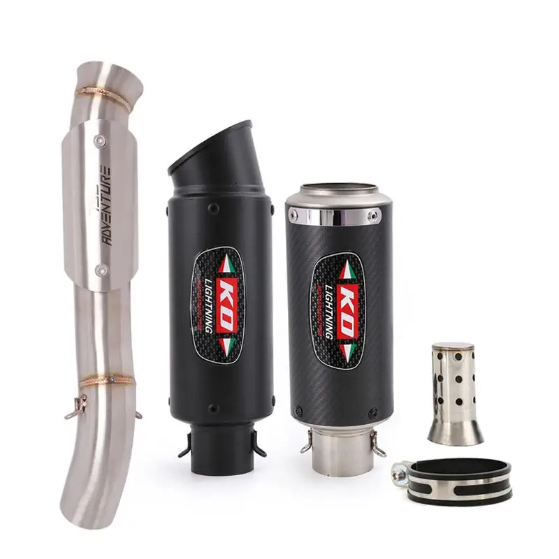 Motorcycle Exhaust Mid Link Pipe Connect 51mm Carbon Fiber Muffler DB Killer Slip On Modified For DUKE 790 Adventure 2020-2022
Motorcycle Exhaust Mid Link Pipe Connect 51mm Carbon Fiber Muffler DB Killer Slip On Modified For DUKE 790 Adventure 2020-2022