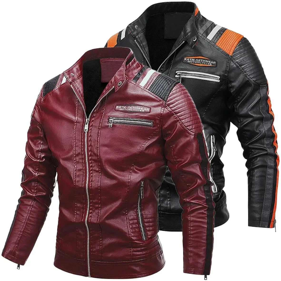 Men's Trend Slim Fitting Fashion Stand Collar Jacket Men's Jacket Winter Motorcycle Leather Jacket
Men's Trend Slim Fitting Fashion Stand Collar Jacket Men's Jacket Winter Motorcycle Leather Jacket