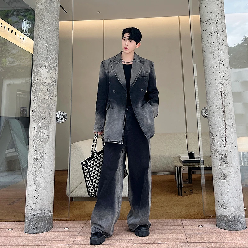 Джинсовый костюм Waed: мужской повседневный комплект из широких брюк и жакета, весна-осень, свободный крой, без бренда, молодежный стиль
Джинсовый костюм Waed: мужской повседневный комплект из широких брюк и жакета, весна-осень, свободный крой, без бренда, молодежный стиль