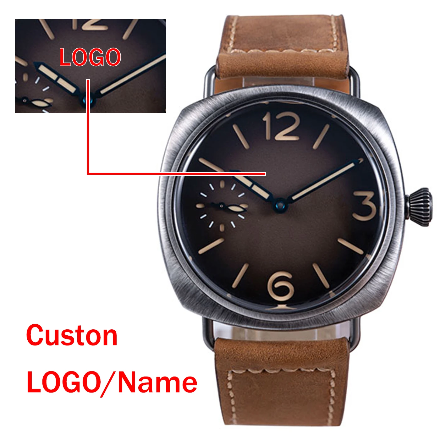 Custom Logo Retro Automatic Watches for Man DIY Dail Curved Sapphire Crystal C3 Lume Seagull Movement Personalized Watches Reloj
Custom Logo Retro Automatic Watches for Man DIY Dail Curved Sapphire Crystal C3 Lume Seagull Movement Personalized Watches Reloj
