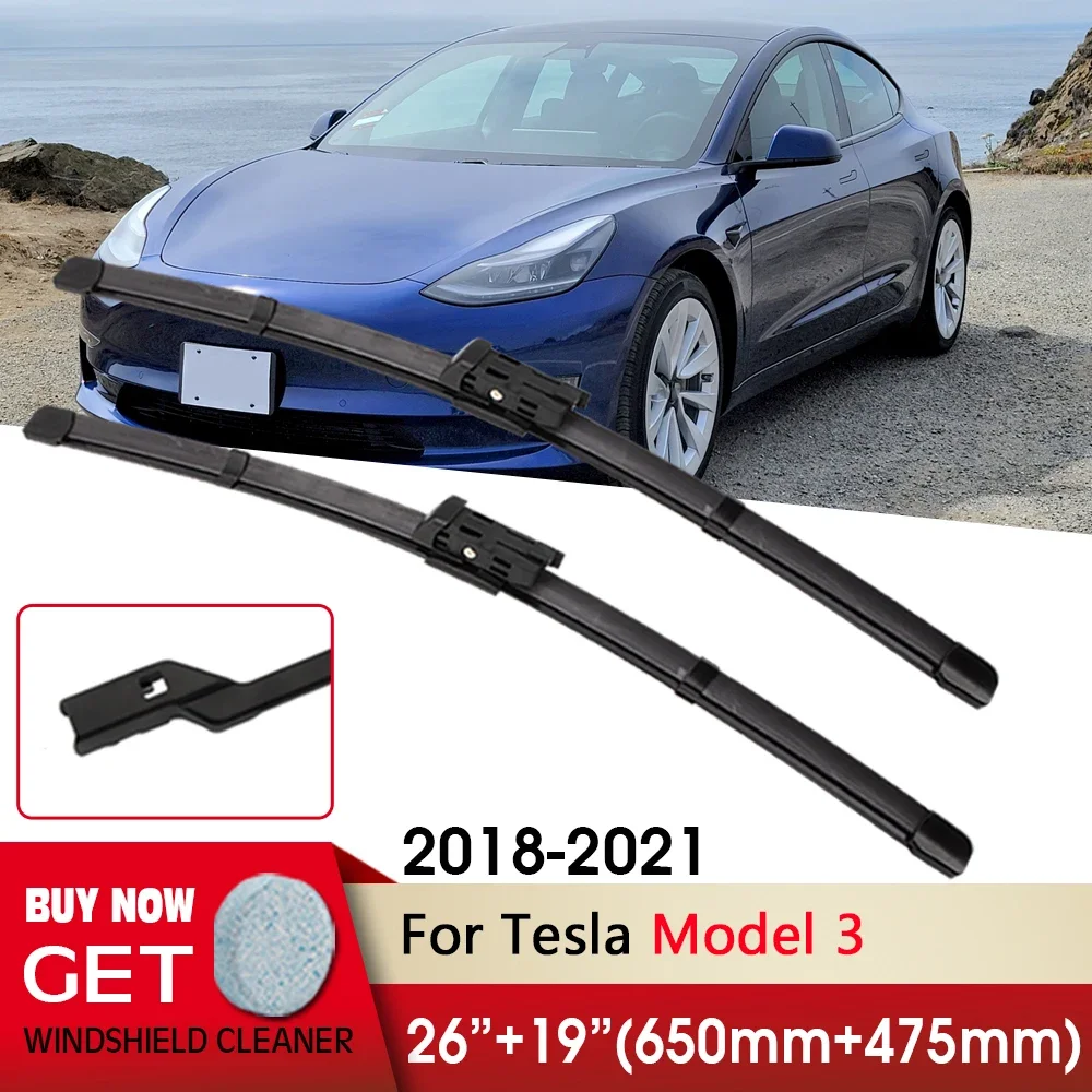 Car Wiper Front Wiper Blade 26"+19" For Tesla Model 3 2018-2021 Fit push button Front Windscreen Wipers Auto Accessories
Car Wiper Front Wiper Blade 26"+19" For Tesla Model 3 2018-2021 Fit push button Front Windscreen Wipers Auto Accessories