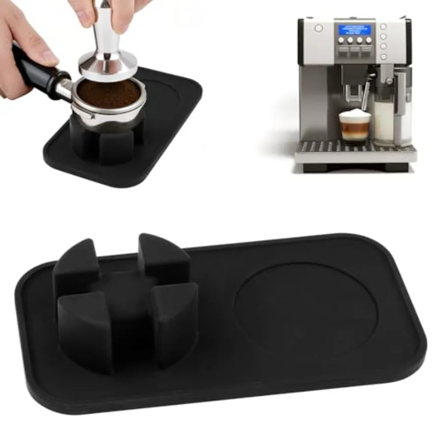 Tamping Mat for Ninja Luxe Cafe Espresso Machine ES601 ES701 Silicone Heat Resistant Non-Slip Tamping Mat in Black for Espresso
Tamping Mat for Ninja Luxe Cafe Espresso Machine ES601 ES701 Silicone Heat Resistant Non-Slip Tamping Mat in Black for Espresso