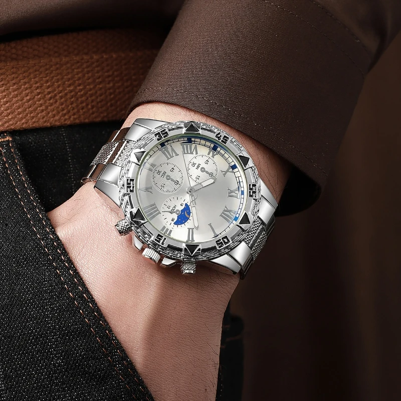 4 шт./компл. мужские часы, повседневные мужские кварцевые часы, Женевские мужские наручные часы, модный браслет, кольцо, ожерелье, аксессуары Reloj Hombre 
4 шт./компл. мужские часы, повседневные мужские кварцевые часы, Женевские мужские наручные часы, модный браслет, кольцо, ожерелье, аксессуары Reloj Hombre