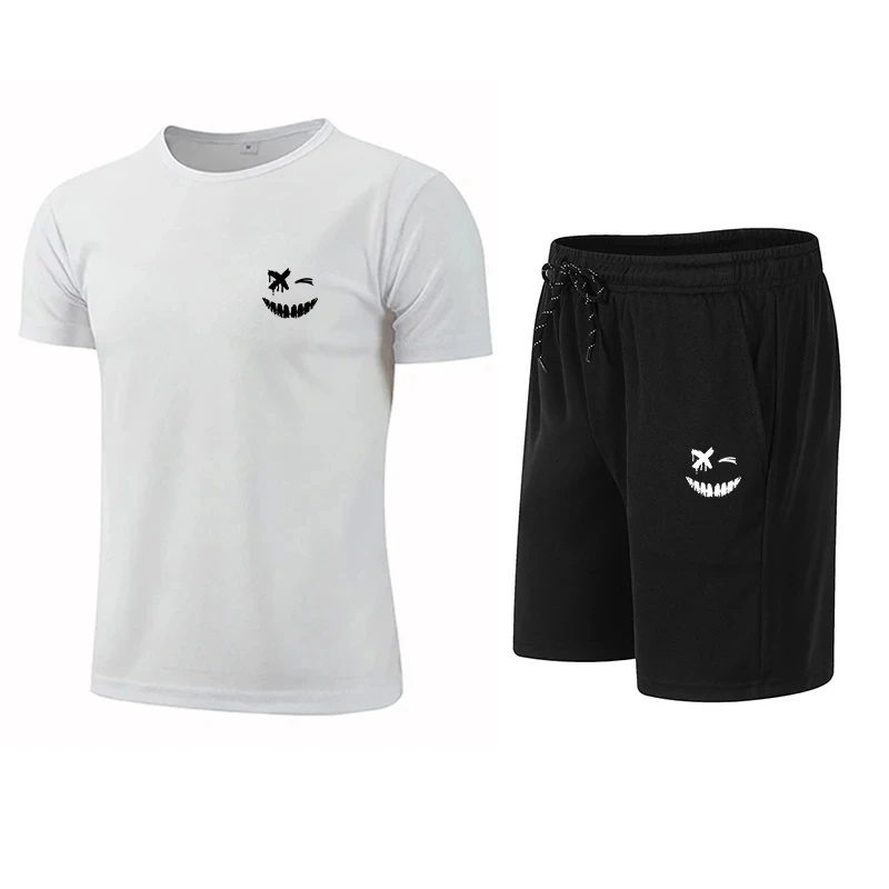 Summer men's short-sleeved T-shirts and shorts fitness sportswear casual sports quick-drying suit summer running suit S-4XL
Summer men's short-sleeved T-shirts and shorts fitness sportswear casual sports quick-drying suit summer running suit S-4XL