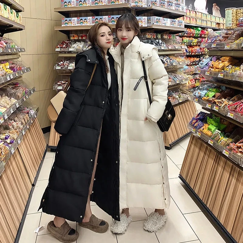 Winter Jackets Women Clothing Long Thicken Down Cotton Coat Hooded Straight Over Knee Parka Women's Jackets 2023 New Outerwear
Winter Jackets Women Clothing Long Thicken Down Cotton Coat Hooded Straight Over Knee Parka Women's Jackets 2023 New Outerwear