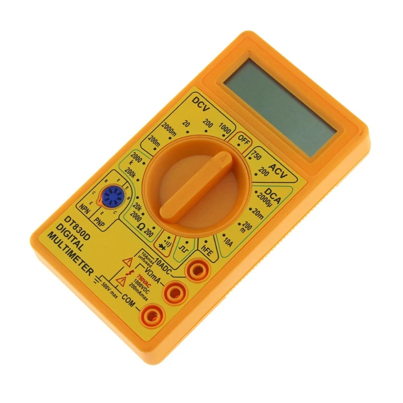 LCD Digital Multimeter Professional Amp Ohm AC/DC Volt Tester Portable Diode Triode Monitoring Regulator Electrical Instrument
LCD Digital Multimeter Professional Amp Ohm AC/DC Volt Tester Portable Diode Triode Monitoring Regulator Electrical Instrument