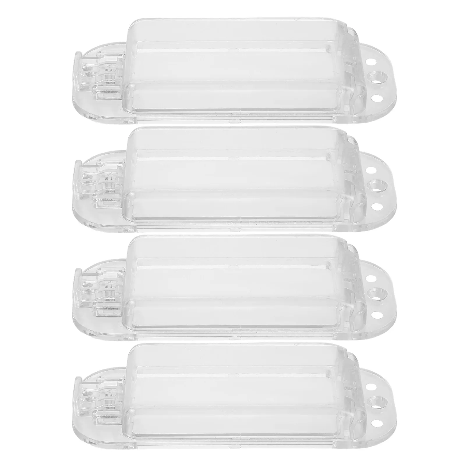 4pcs Switch Protective Cover: Transparent Rocker Light Switch Guard For Kids Pets Safety Waterproof Wall Plate Protector For