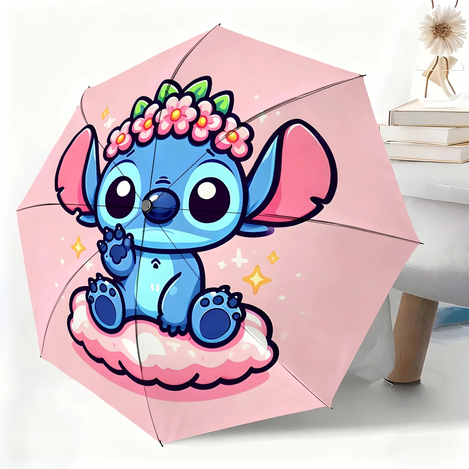 Автоматический зонт с изображением персонажа мультфильма Дисней Ститч, 1 шт., всепогодный складной зонт, подходящий для любых случаев, портативный, компактный.
Автоматический зонт с изображением персонажа мультфильма Дисней Ститч, 1 шт., всепогодный складной зонт, подходящий для любых случаев, портативный, компактный.