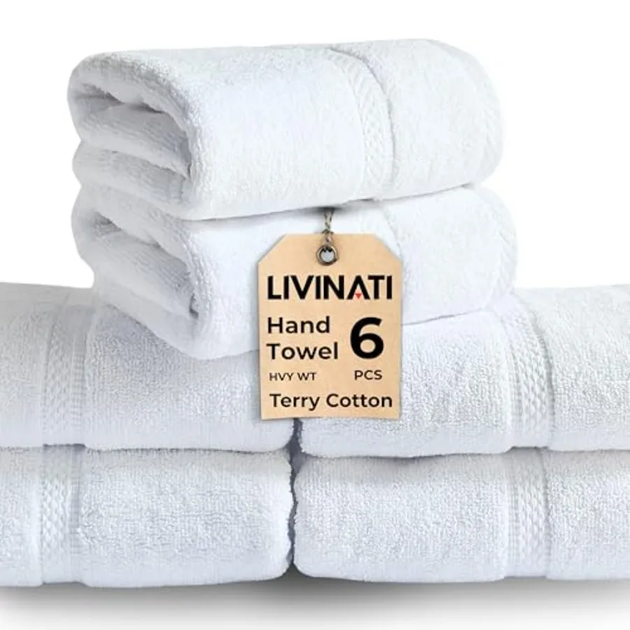 100% Cotton Bath Hand Towels for Bathroom - Thick Luxury Soft Plush Fluffy Bulk Hotel Towels 6 Pack - Toallas De Mano para Baño
100% Cotton Bath Hand Towels for Bathroom - Thick Luxury Soft Plush Fluffy Bulk Hotel Towels 6 Pack - Toallas De Mano para Baño
