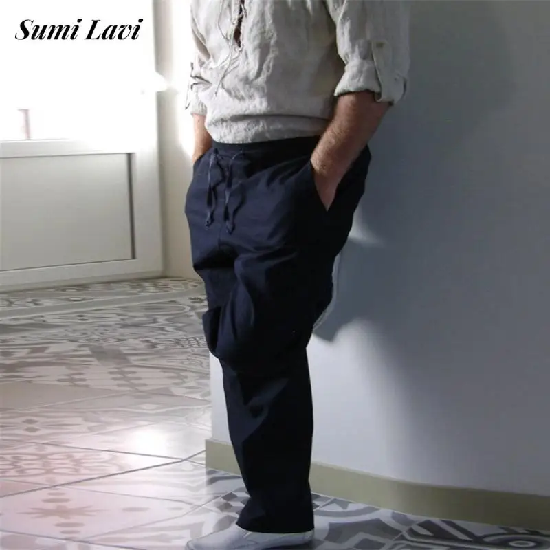 Spring Summer Casual Pants For Men Beach Leisure Loose Solid Color Drawstring Straight Long Pant Vintage Mens Cotton Linen Pants
Spring Summer Casual Pants For Men Beach Leisure Loose Solid Color Drawstring Straight Long Pant Vintage Mens Cotton Linen Pants
