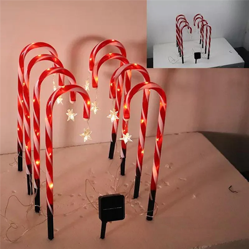 【Hot Selling】Solar Christmas Cane Ground Lights Light String Candy Star Cane Lawn Landscape
【Hot Selling】Solar Christmas Cane Ground Lights Light String Candy Star Cane Lawn Landscape