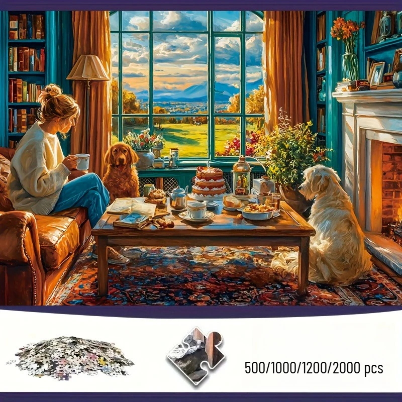 500/1000/1200/2000 PCS Jigsaw Puzzles Holiday Woman Reading Dog Family Activity Games for Gameroom Bedroom Home Decor Gift
500/1000/1200/2000 PCS Jigsaw Puzzles Holiday Woman Reading Dog Family Activity Games for Gameroom Bedroom Home Decor Gift