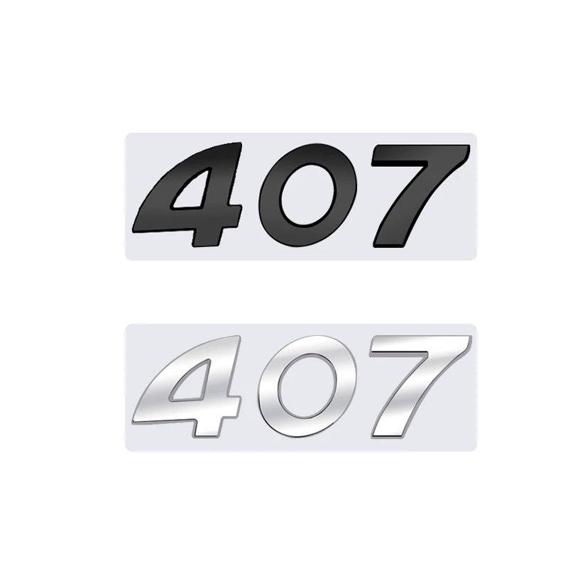 3D Glossy Black Chrome Silver Metal Logo Emblem Badge Decal Car Sticker for Peugeot 407 Car Accessories
3D Glossy Black Chrome Silver Metal Logo Emblem Badge Decal Car Sticker for Peugeot 407 Car Accessories